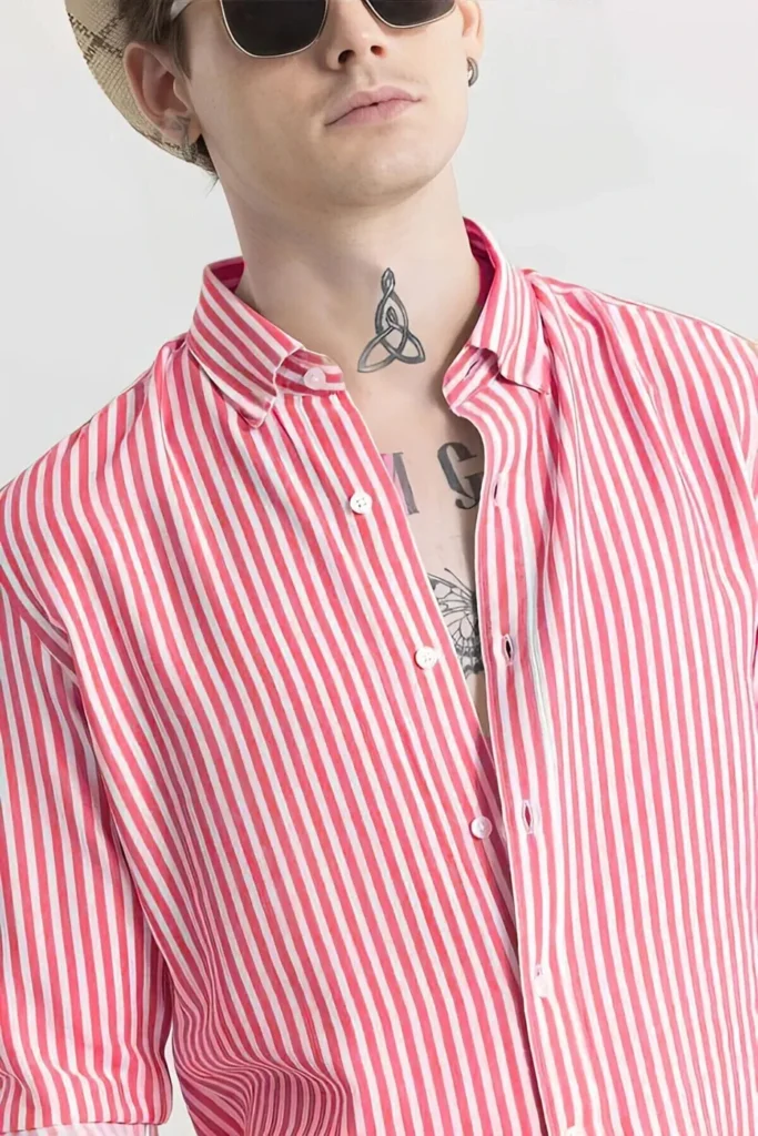 FalconWear Men Regular Fit Solid Cut Away Collar Casual Shirt